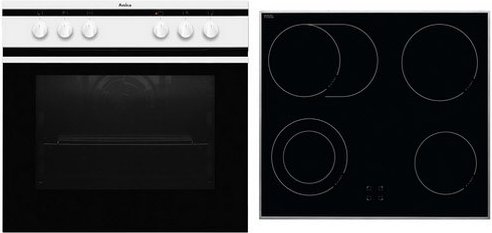 EHC 12714 W Herdset weiß + edelstahl