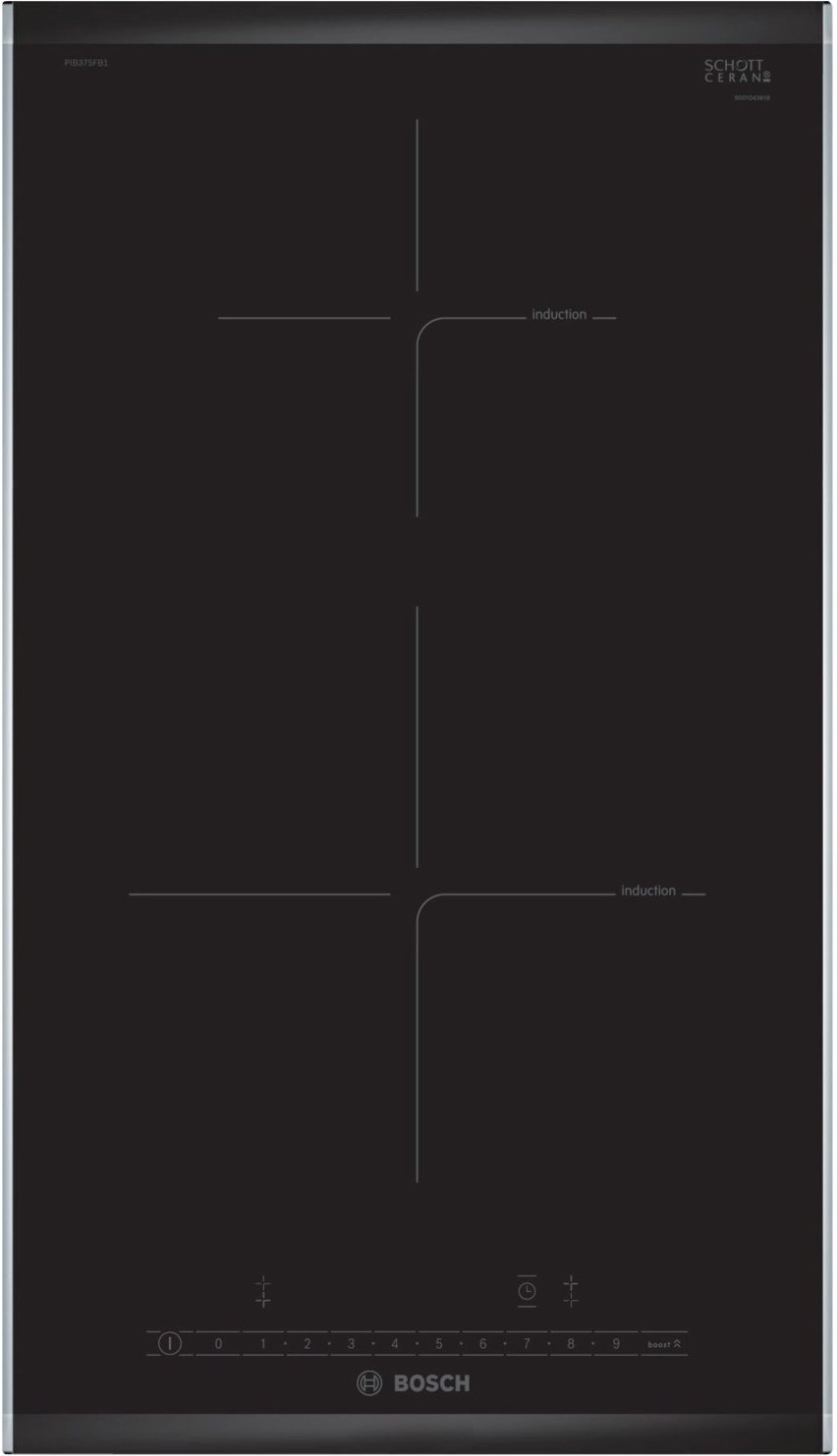 PIB375FB1E Induktionskochfeld edelstahl/Facette