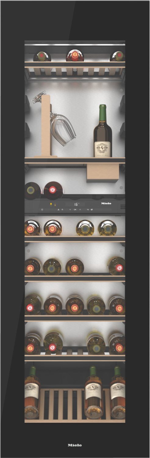 KWT 6722 iGS-1 Einbau Weintemperierschränke obsidianschwarz