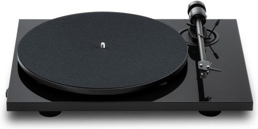 E1.2 Plattenspieler inkl. Pick it MM E Tonabnehmer hochglanz schwarz