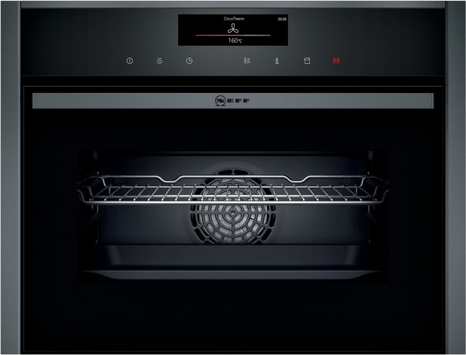 C18FT28G0 Elektro-Backofen mit Dampfgarer graphit