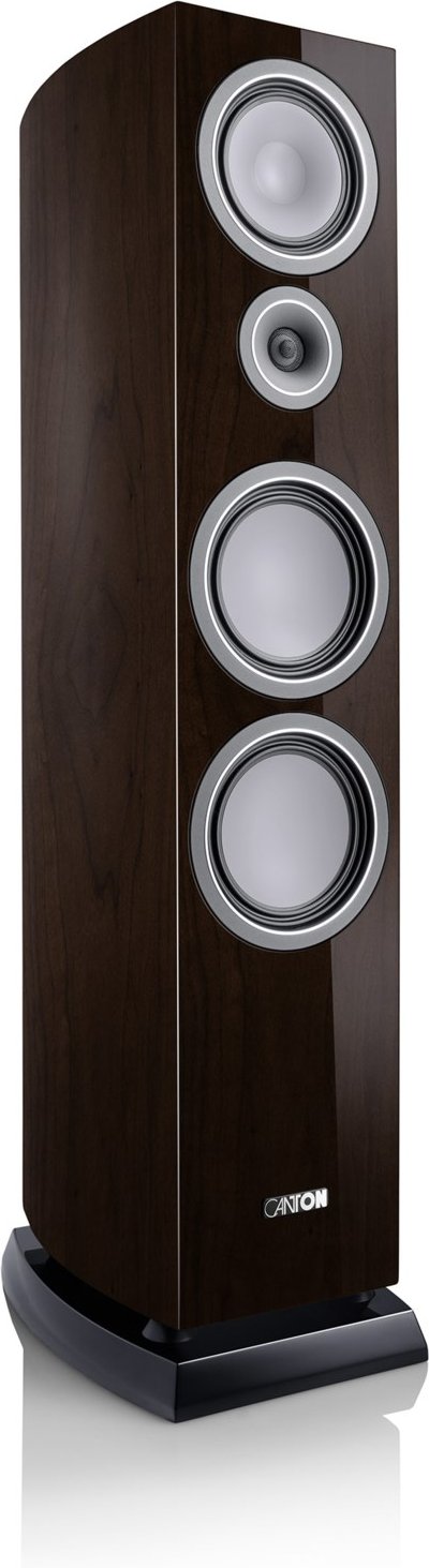 Vento 90 /Stück Stand-Lautsprecher hochglanz nussbaum dunkel