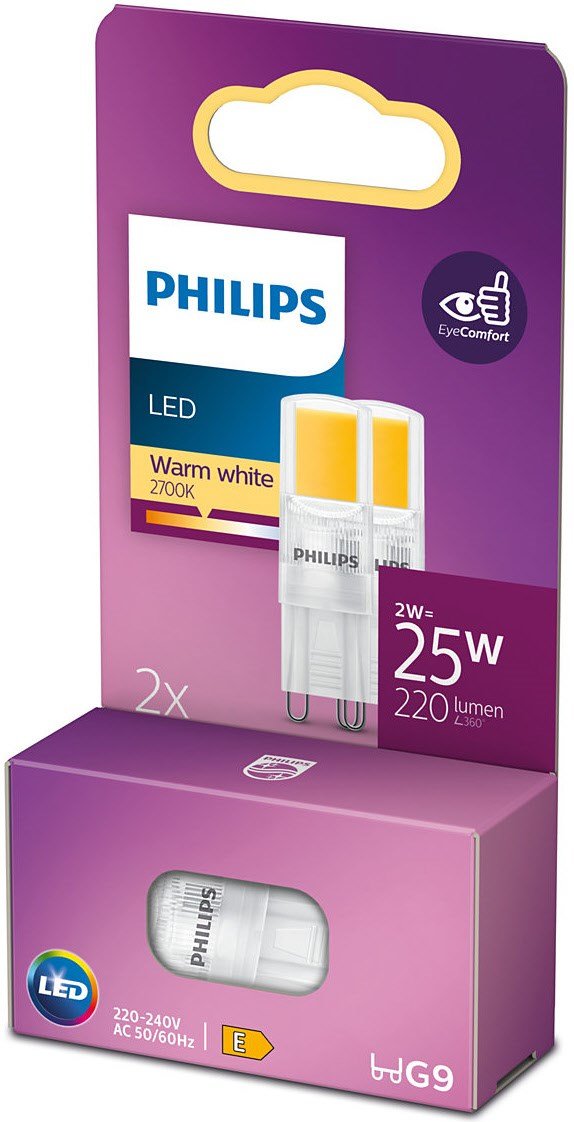 LED 25W G9 WW ND 2er P. LED-Leuchtmittel
