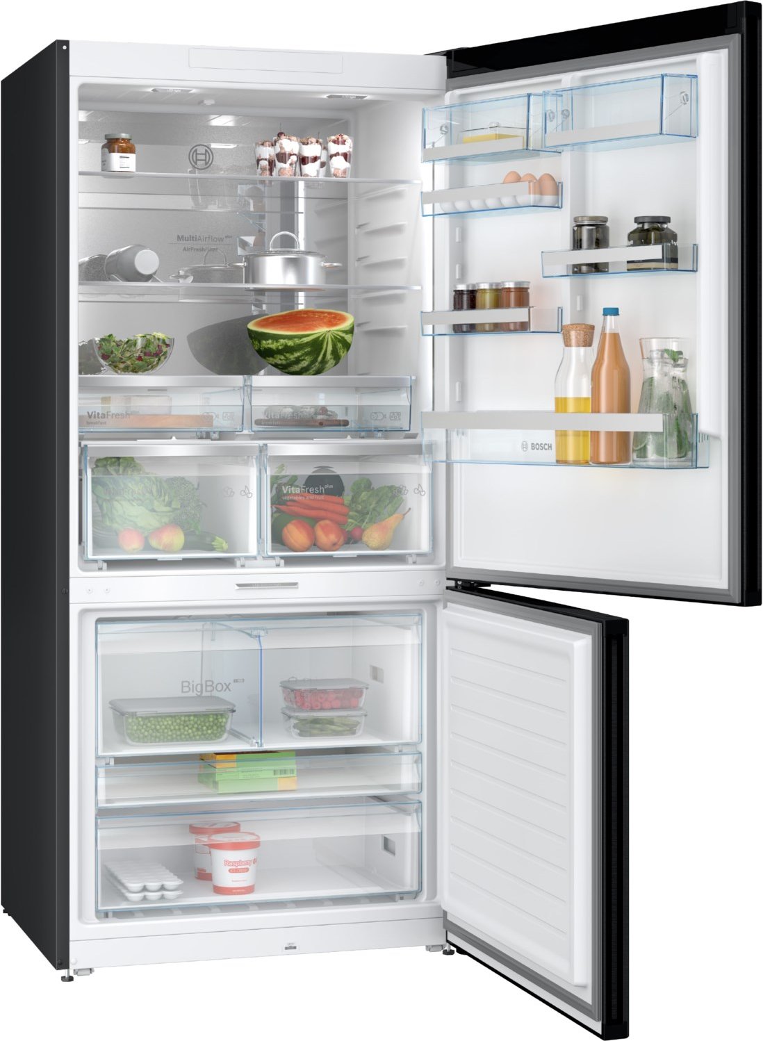 KGP86AXB0N Kühl-/Gefrierkombination schwarz edelstahl/cleansteel