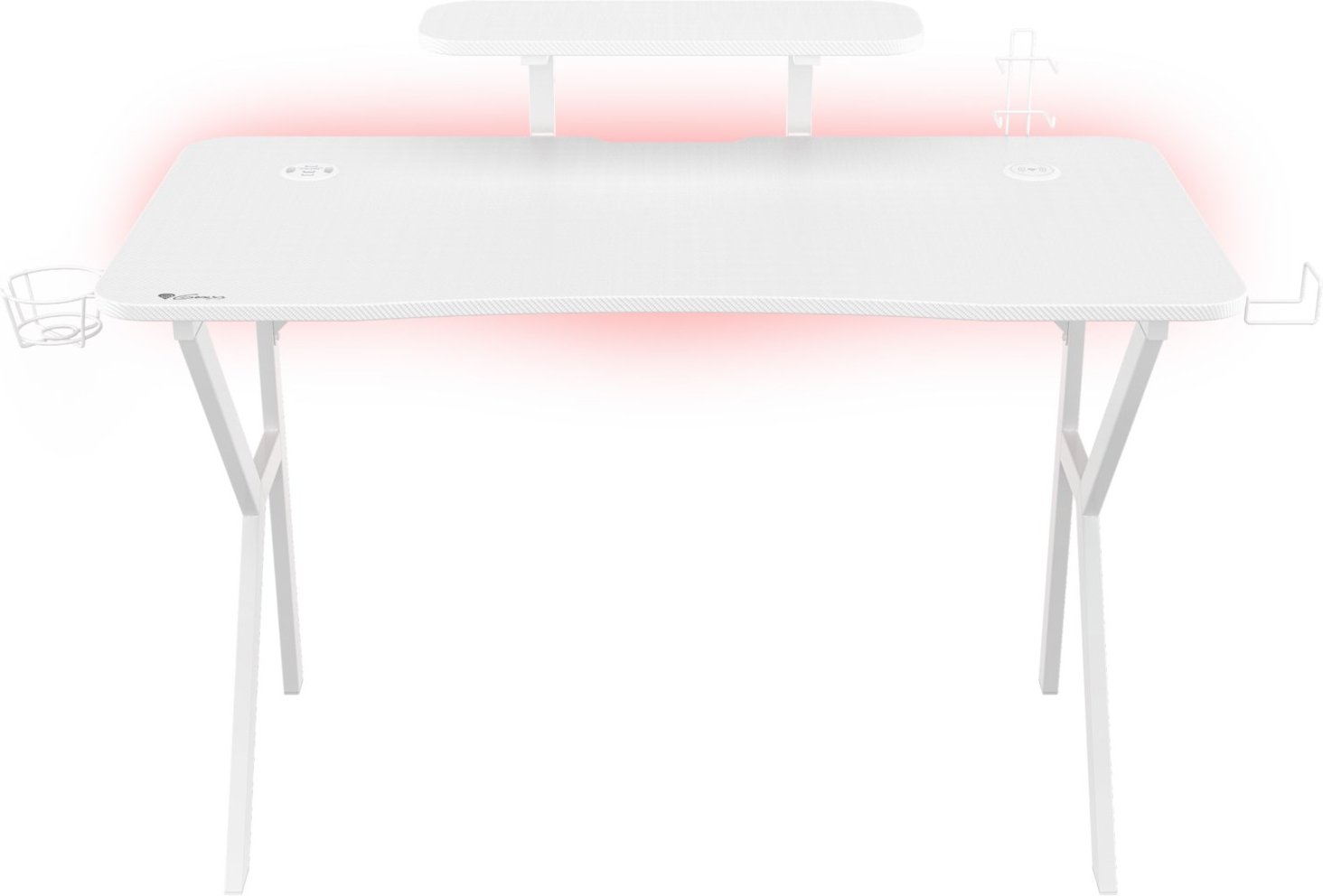 Holm 320 RGB Gaming Desk weiß