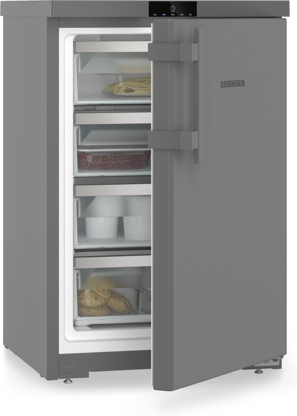 Fdgd 1404-20 Tischgefrierschrank dunkelgrau