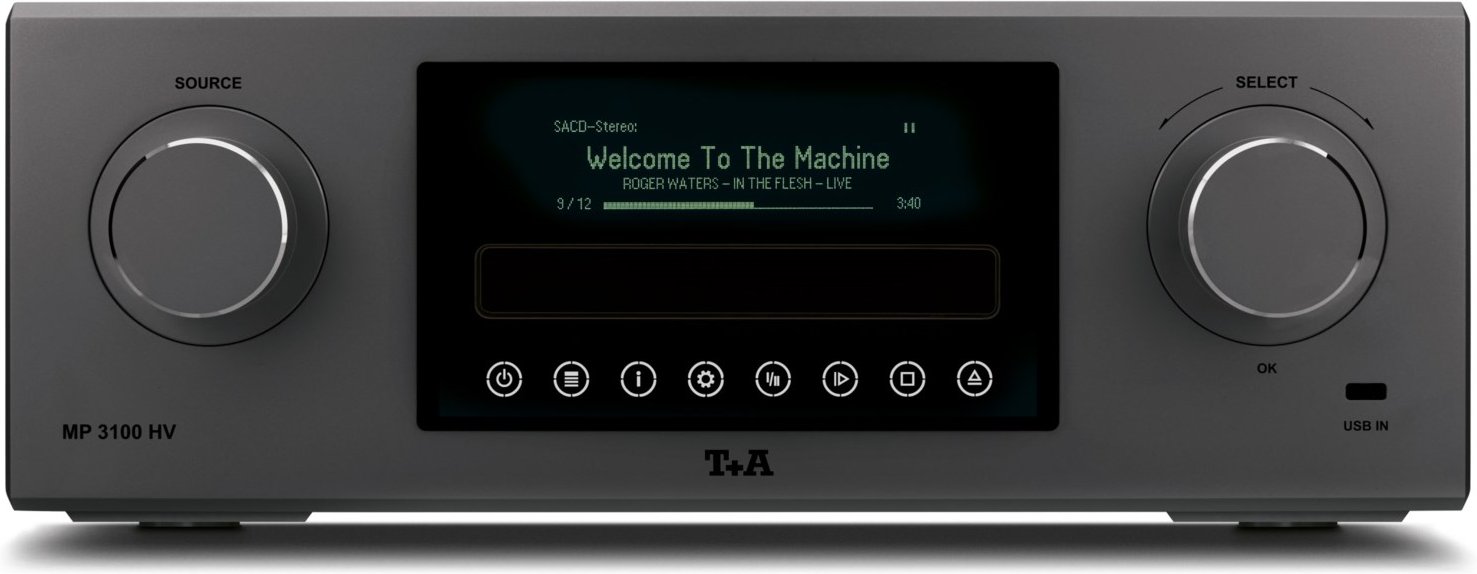 MP 3100 HV G3 (V1.0) Stereo-Receiver & Netzwerk-Player titan/schwarz