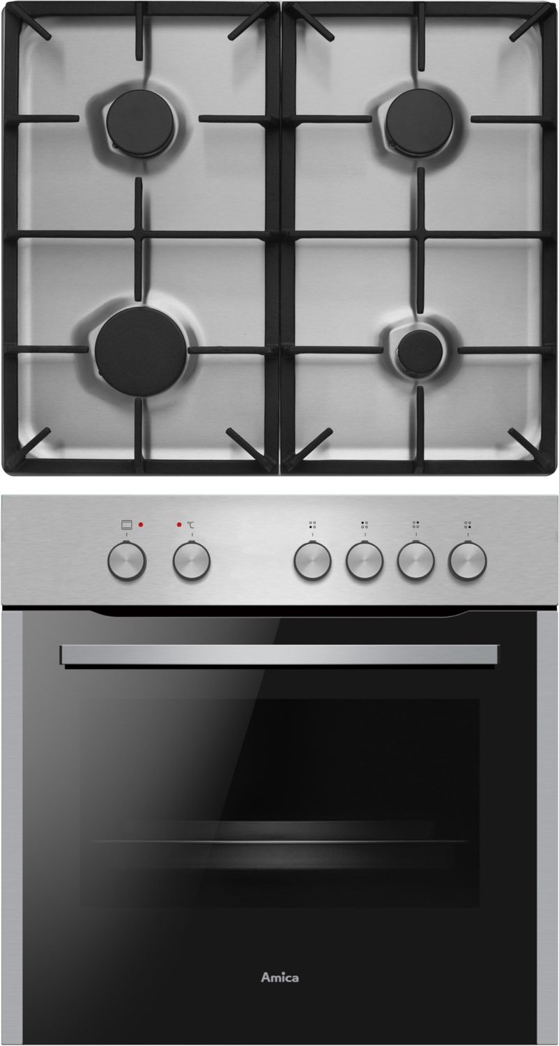 EHEG 933 101 E Herdset edelstahl + rahmenlos