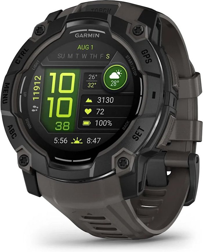 Instinct 3 AMOLED (50mm) Multisport-Smartwatch schwarz