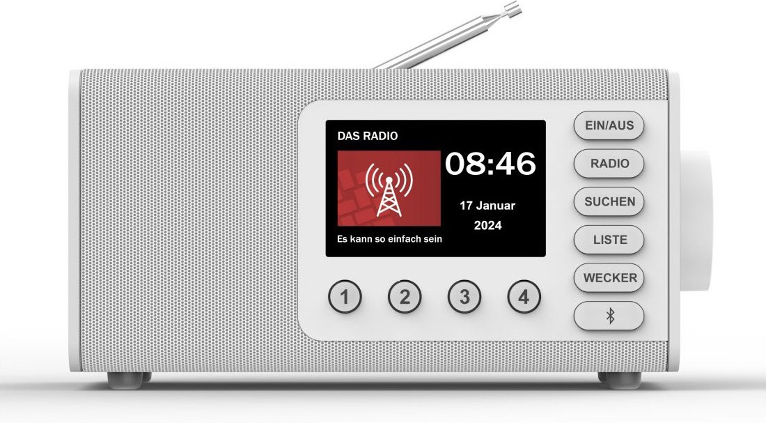 DR1001BT Heimradio weiss