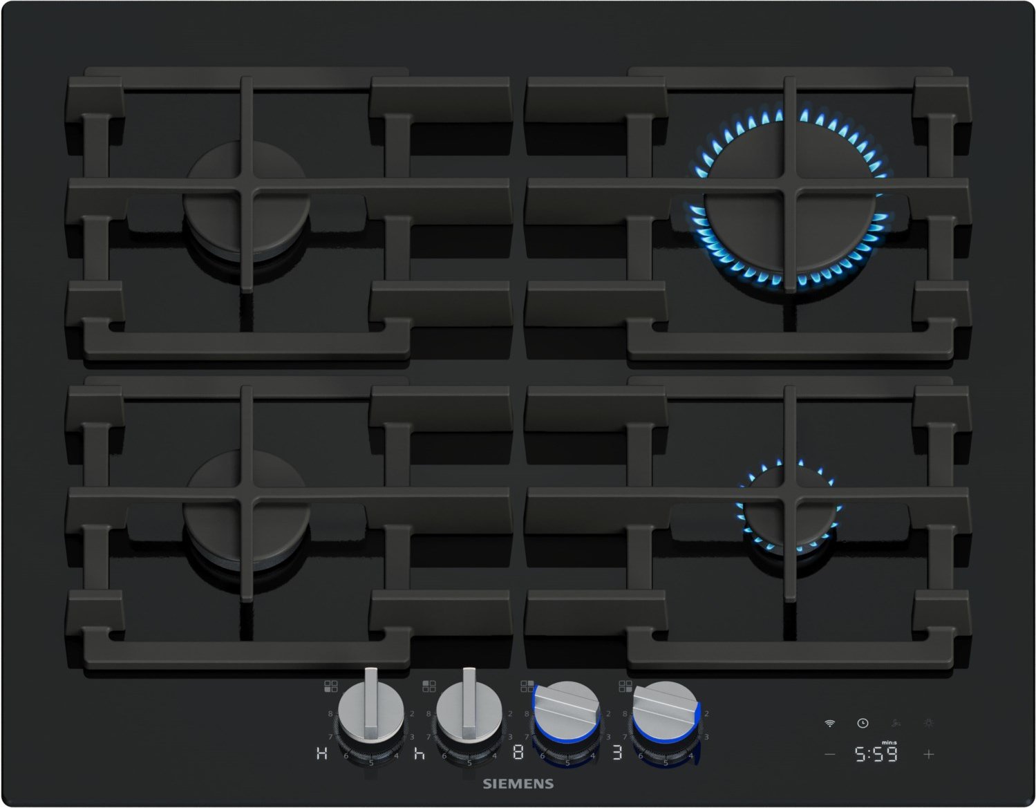 ER6A6PH40 Gas-Einbaukochmulde schwarz