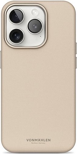 Like Leather Case für iPhone 16 Pro cream