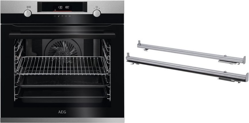 BPF55522V2 Einbaubackofen bestehend aus BPE55526BM + TR2LFV edelstahl/cleansteel