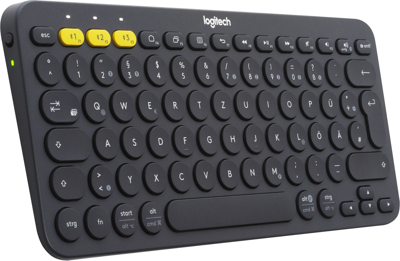 K380 (DE) Bluetooth Tastatur dunkelgrau