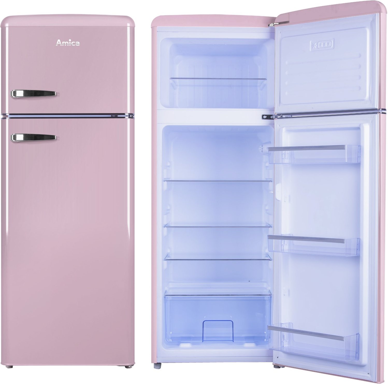 KGC 15636 P Standkühlschrank mit Gefrierraum pink