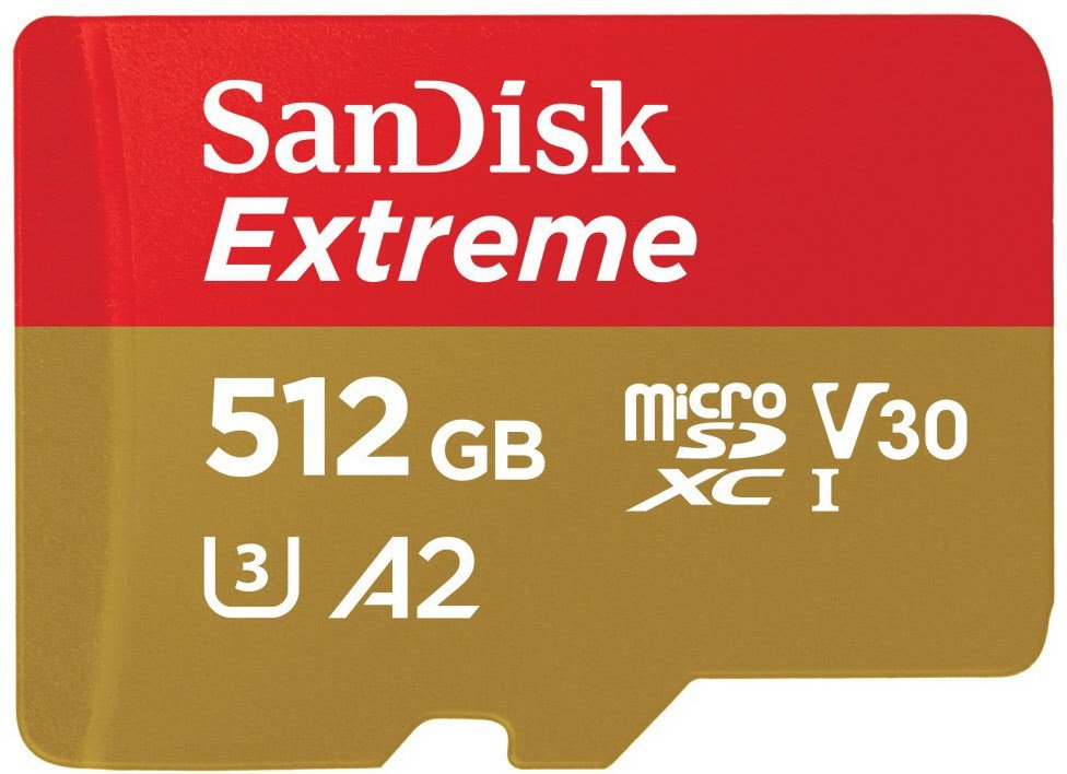 microSDXC Extreme (512GB) Speicherkarte + Adapter