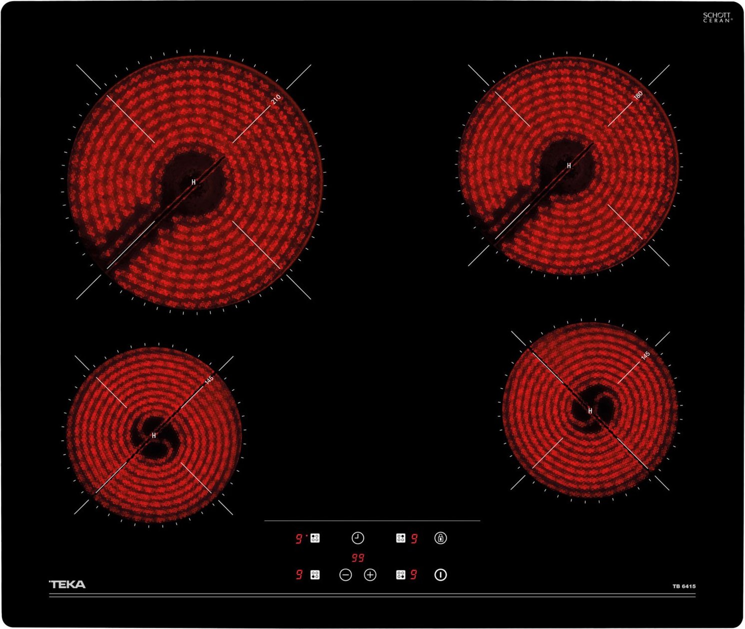 TR 6415 Autark-Glaskeramikfeld facette