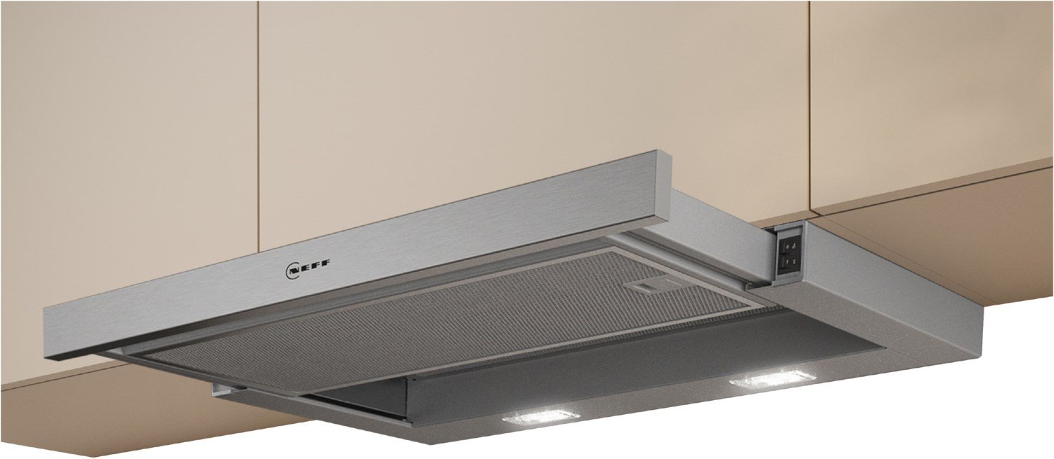 D46BR12X7 Flachschirm-Dunstabzugshaube silbermetallic