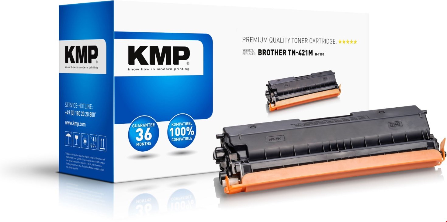 B-T100 (1800 S.) Toner ersetzt TN-421M magenta