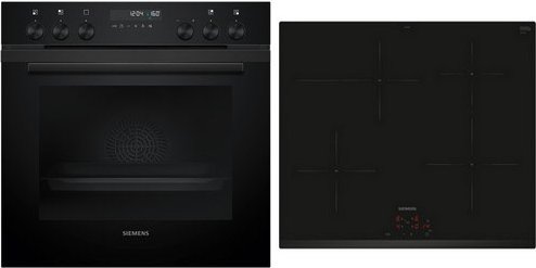 PQ522IAAB Herdset mit Induktionskochfeld bestehend aus HE278GBB4 + EI631CFB1E schwarz