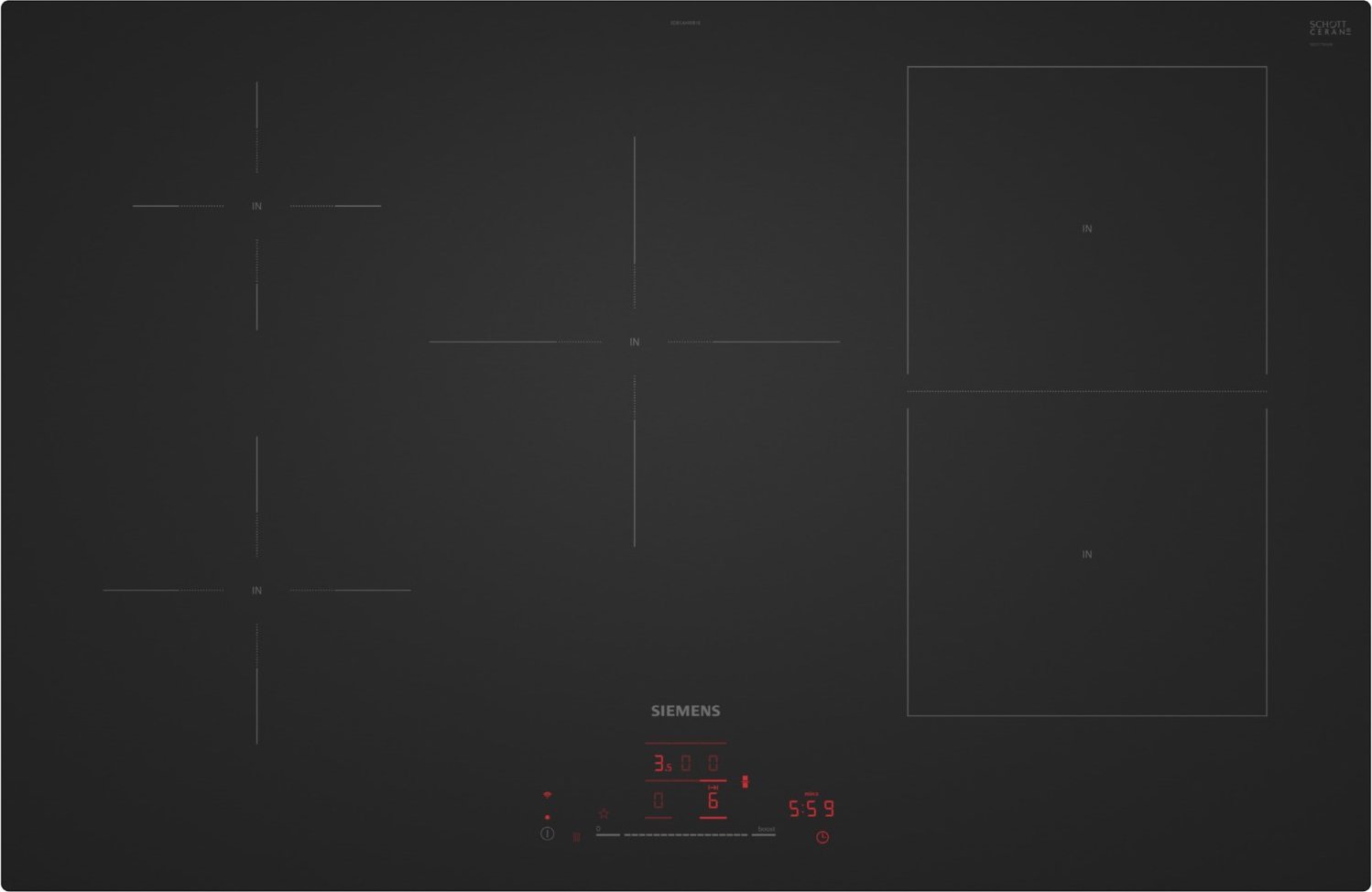 ED81AHWB1E Autark-Induktionskochfeld rahmenlos