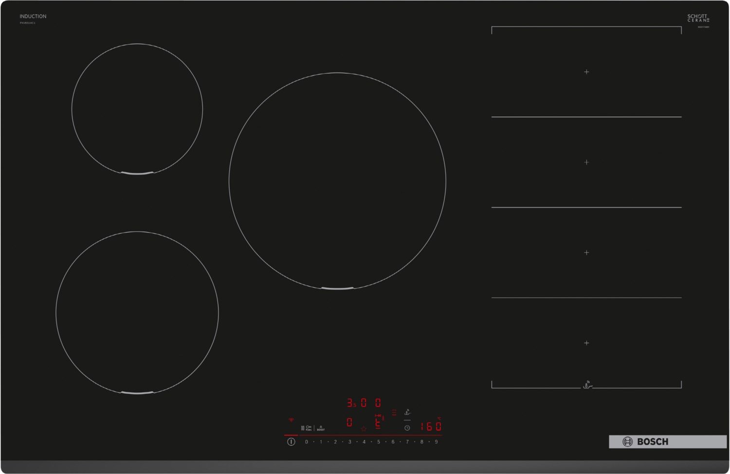 PXV831HC1E Autark-Induktionskochfeld rahmenlos