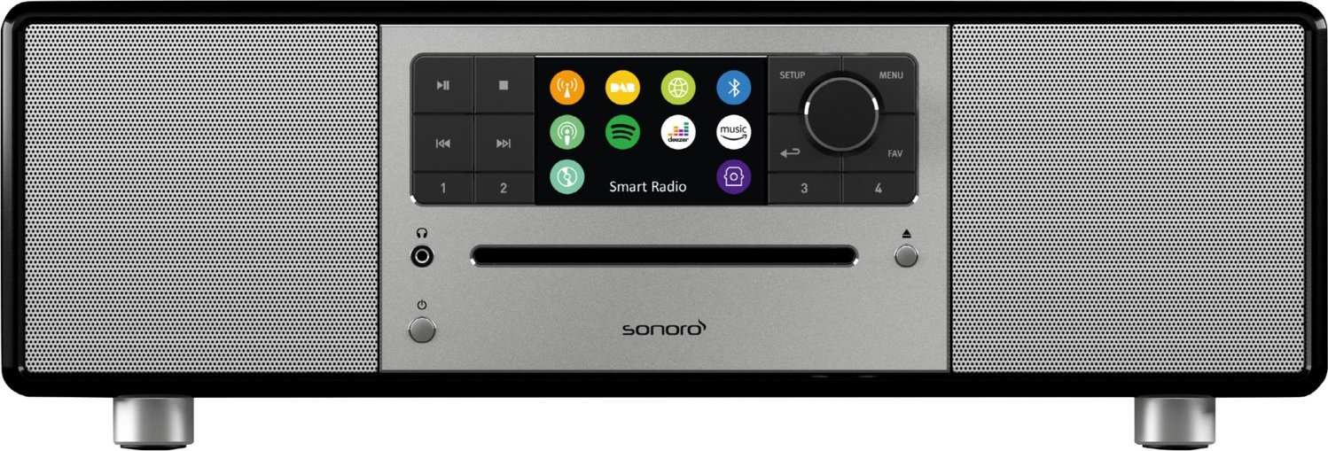 Prestige Internetradio schwarz hochglanz/silber