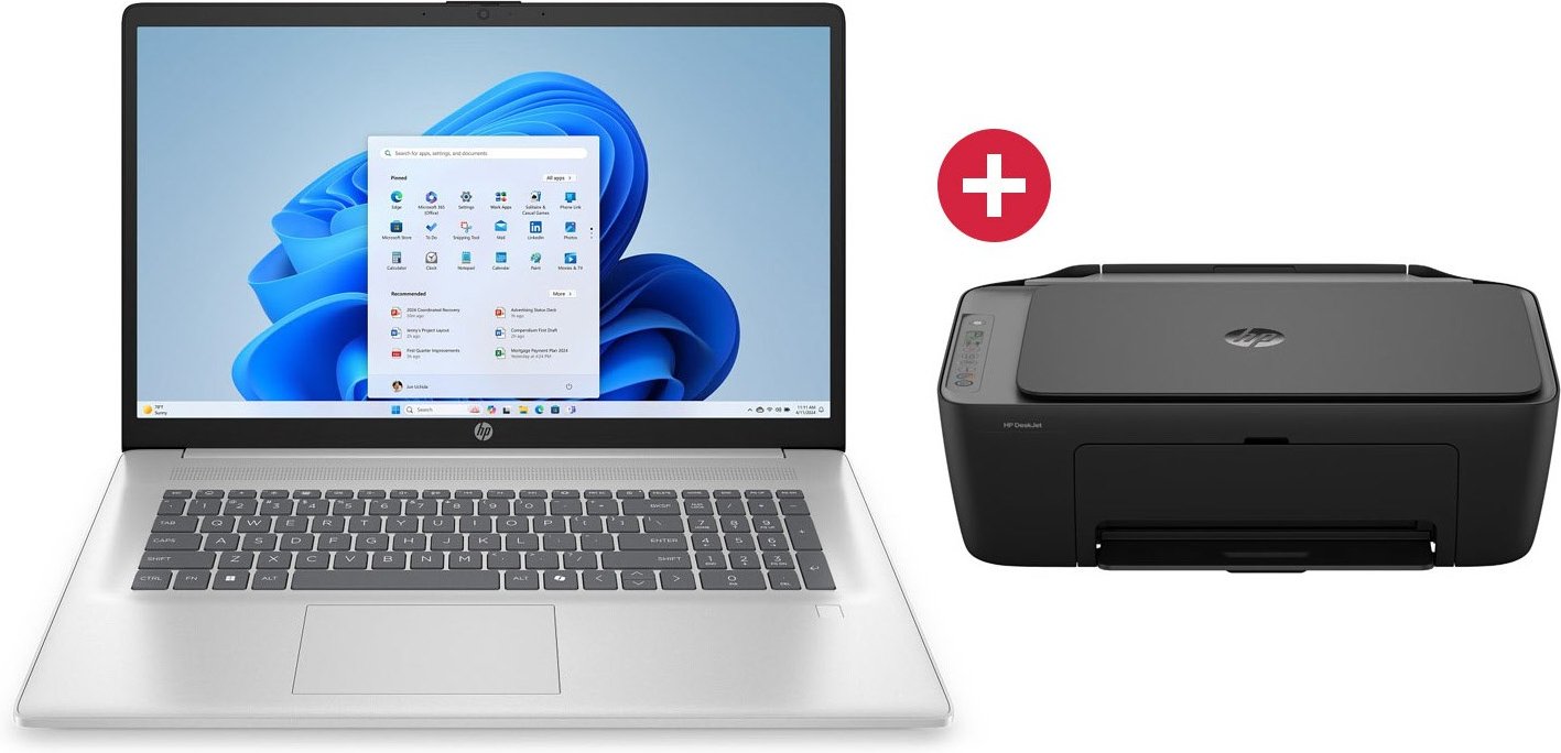 17-cp2561ng (C94HREA) 43,9 cm (17,3") Notebook + Dein Geschenk: HP DeskJet 2920 AiO Multifunktionsgerät Tinte, 8 GB RAM,...