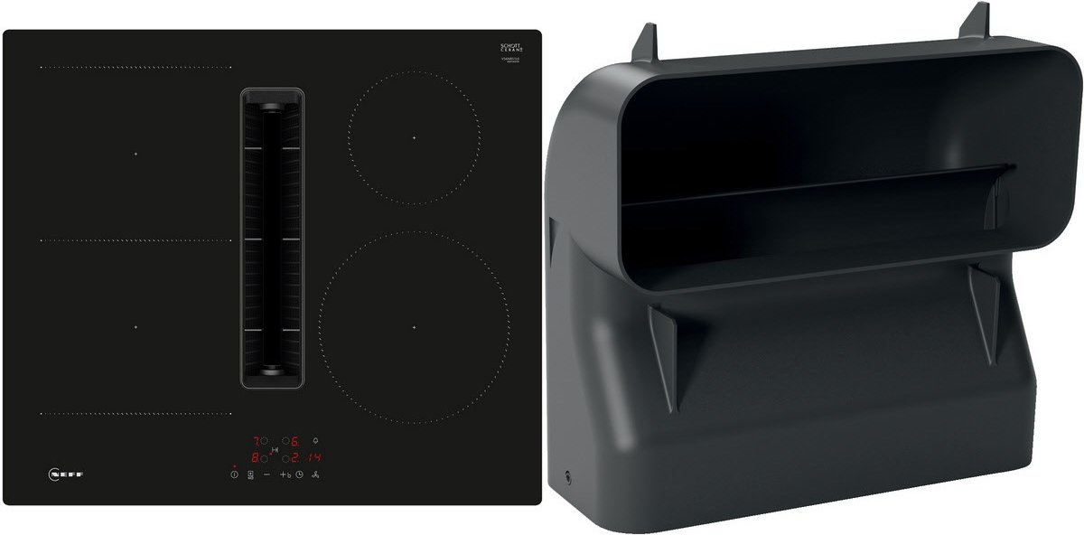 V56NBSGA6 Autark-Induktionsfeld mit Dunstabzug bestehend aus V56NBS1L0 + Z861SB4 rahmenlos