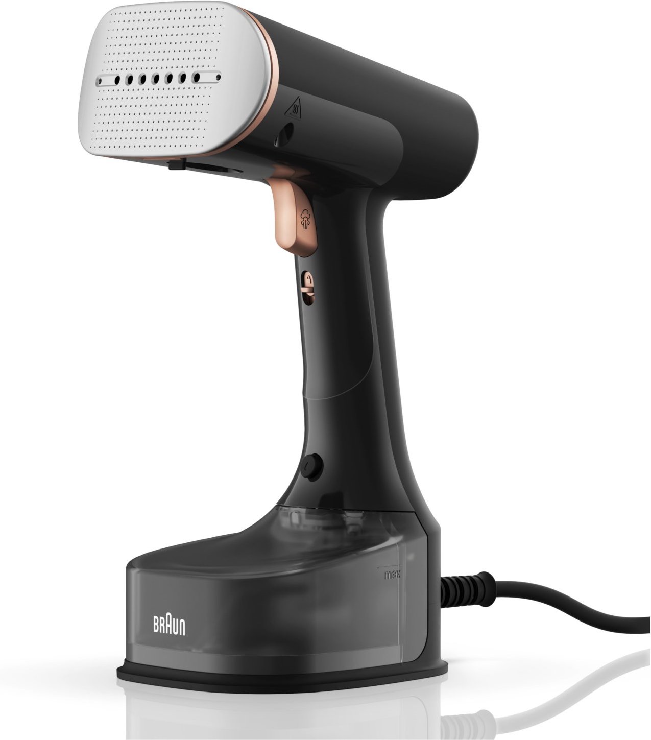 GS 7077 BK QuickStyle 7 Dampfbürste schwarz/kupfer