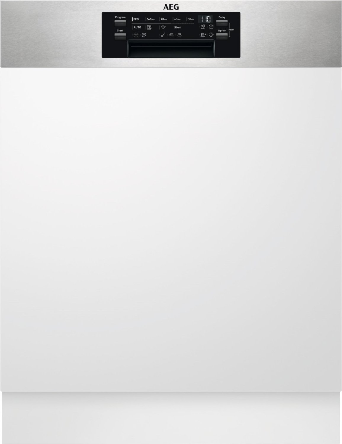 FES7675XPM Teilintegrierter Einbau-Geschirrspüler 60 cm edelstahl