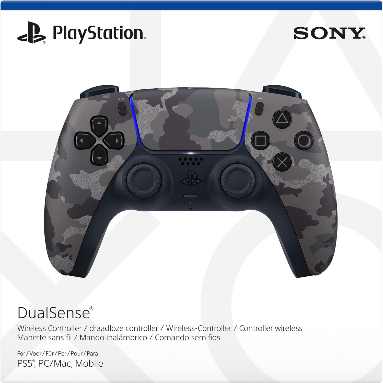 DualSense Wireless-Controller grey camo