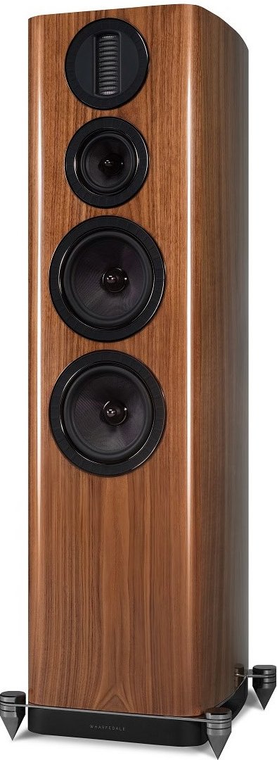 AURA 4 /Paar Stand-Lautsprecher hochglanz walnuss