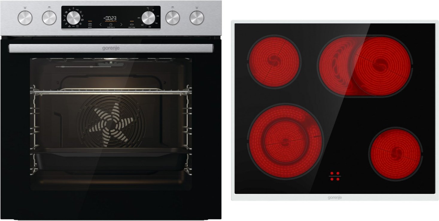 Power Set 2 Herdset bestehend aus BC6737E02X + ECD643BX edelstahl/cleansteel + edelstahl