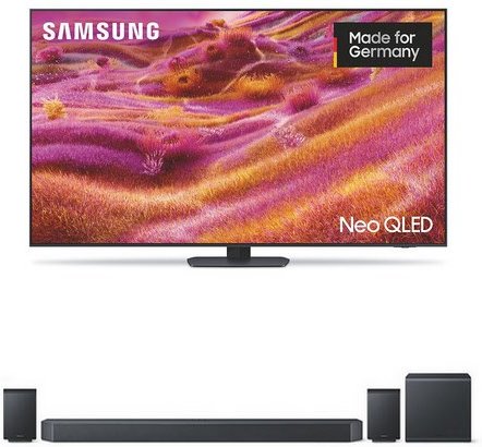 GQ65QN93FAT 163 cm (65") Neo QLED Vision AI Smart TV titanschwarz inkl. HW-Q995GF Soundbar titanschwarz