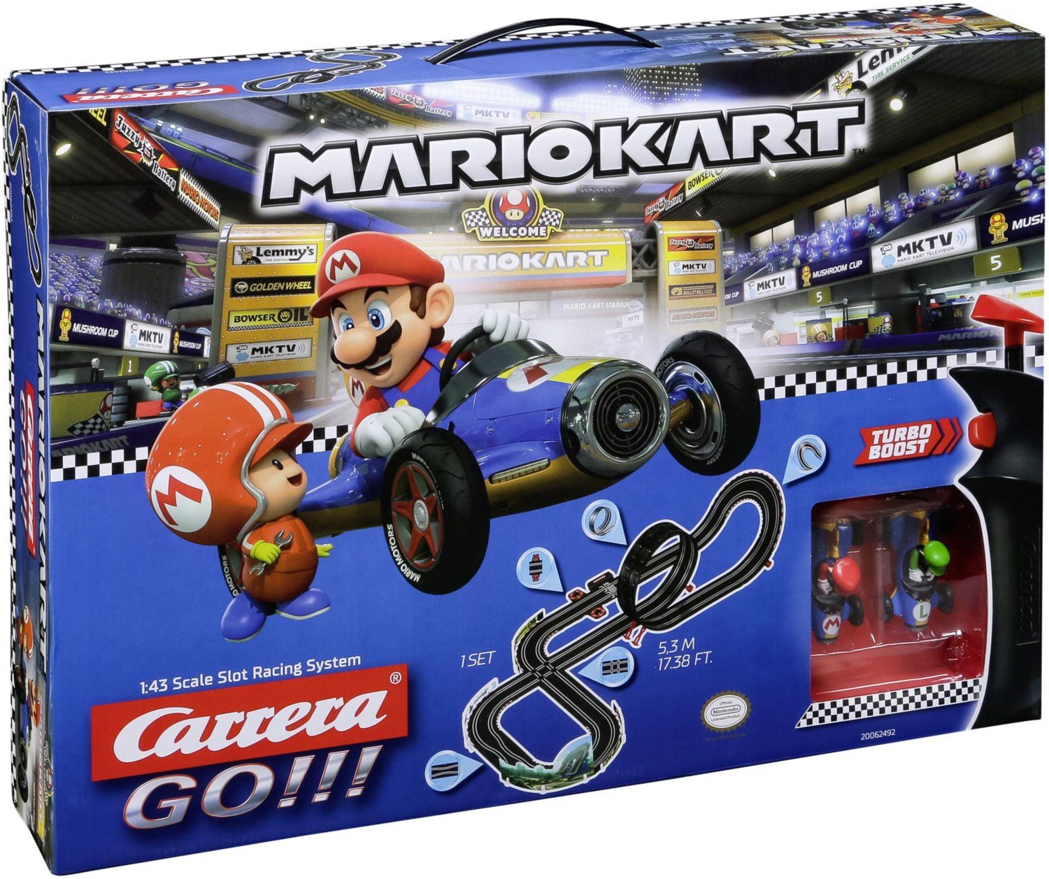 Nintendo Mario Kart Mach 8 Rennbahn mit Fahrzeugen