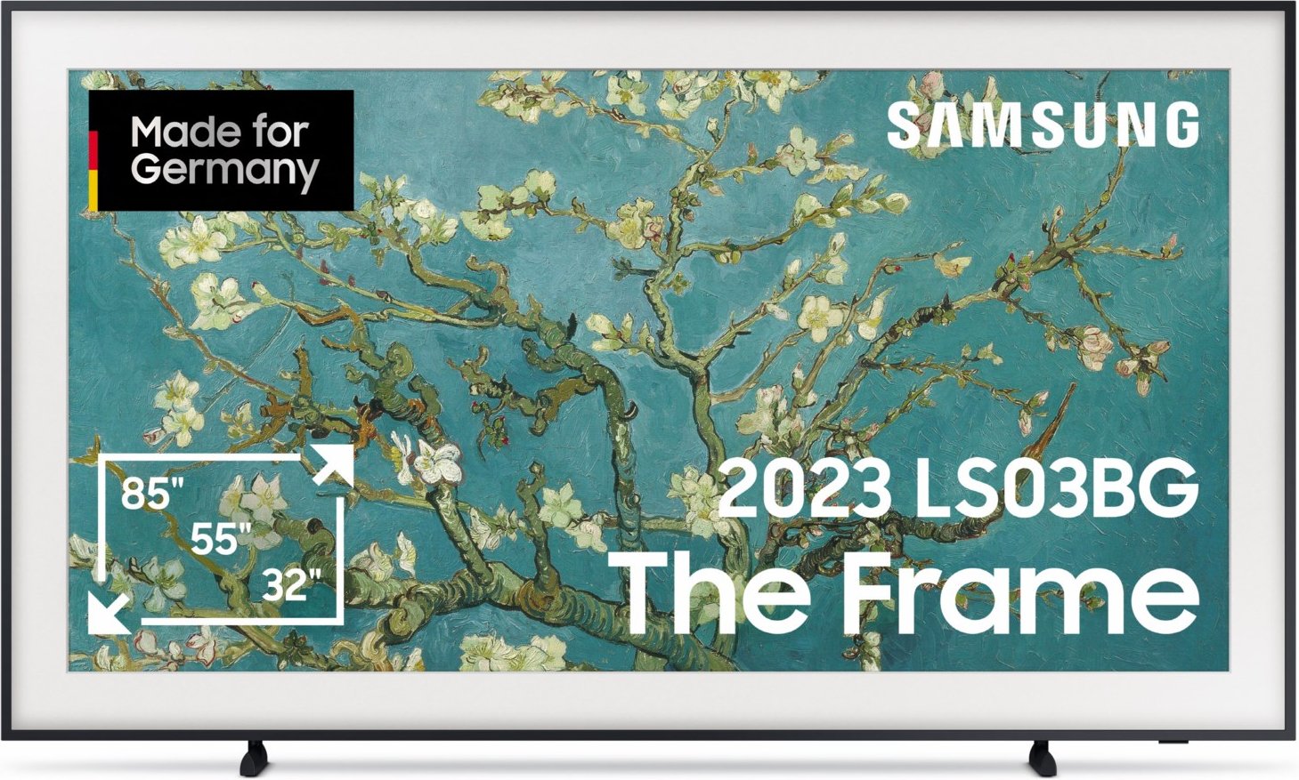 GQ75LS03BGU The Frame (2023) 189 cm (75") QLED-TV schwarz