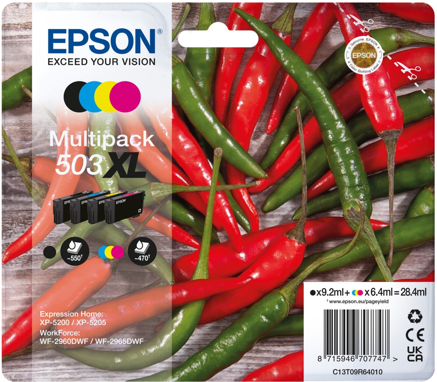 503XL Tinten-Multipack 4-farbig