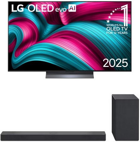 OLED55C58LA 139 cm (55") OLED evo AI TV inkl. DSC9S Soundbar mit Subwoofer
