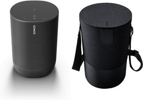 Move + Reisetasche Streaming-Lautsprecher schwarz