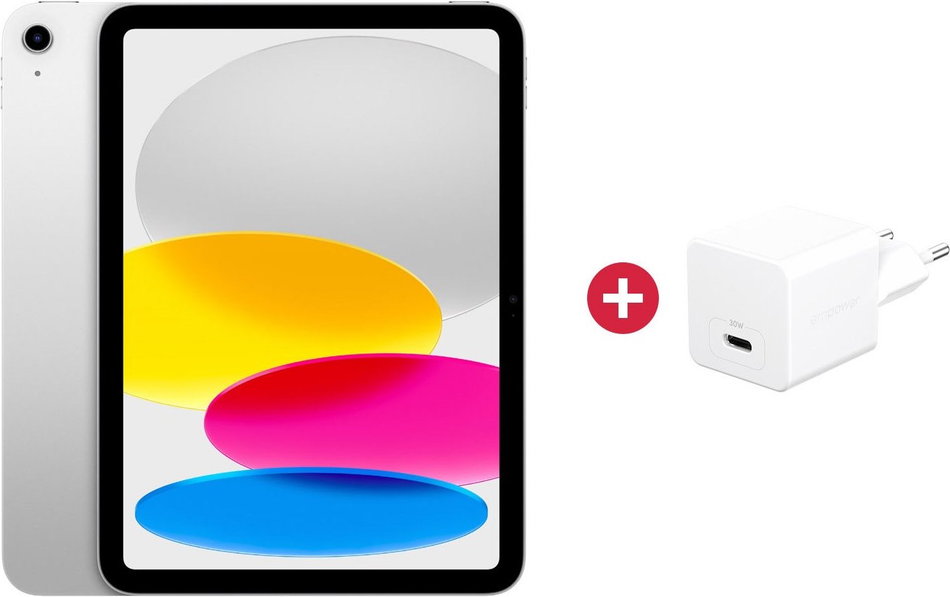 iPad 11" (128GB) WiFi (A16, 2025) silber + Dein Geschenk: empower by PanzerGlass USB Type-C Charger (30W)