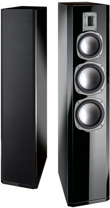 Aurum Orkan 9 /Stück Stand-Lautsprecher schwarz hochglanz