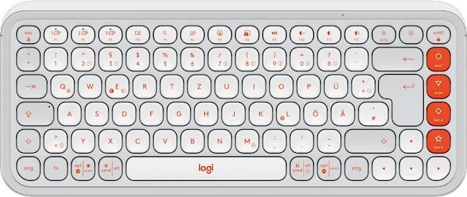 POP Icon Keys (DE) Bluetooth Tastatur offwhite/orange