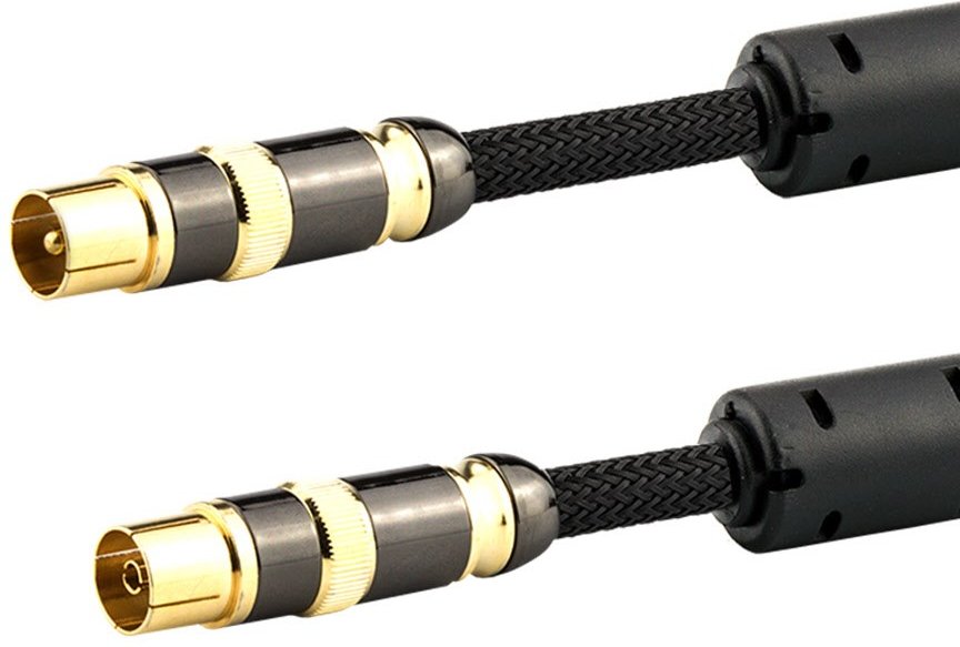 BA 25 IEC-Absorber-Verbindungskabel Boa (2,5m) Stecker > Buchse schwarz