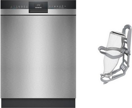 SN43EUEUAE Unterbau-Geschirrspüler 60 cm bestehend aus SN43ES22AE + SZ36BH00 edelstahl