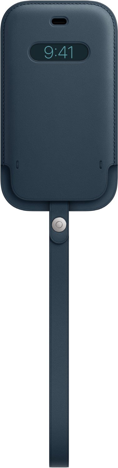 Lederhülle mit MagSafe für iPhone 12 mini baltischblau