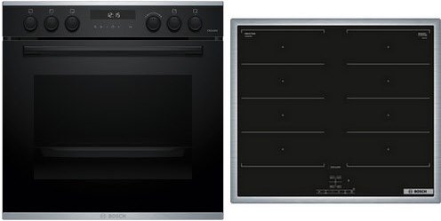 MKH65FP3 Herdset mit Induktionskochfeld HEH278BB4 + NXX645CB5M schwarz/edelstahl