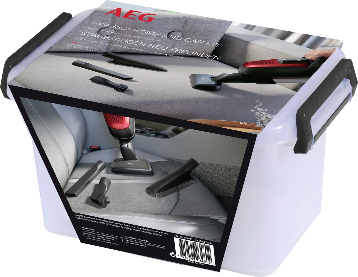 AKIT18 Home & Car Düsen-Set für FX9 Staubsauger-Zubehör