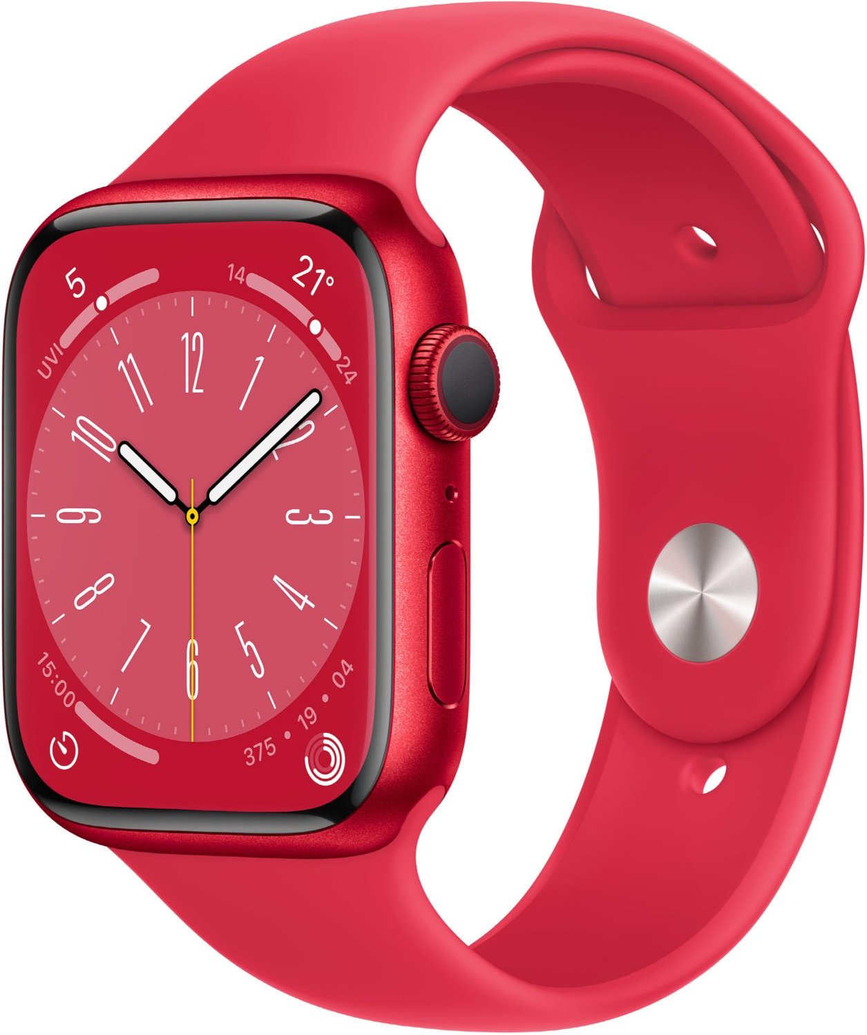 Watch Series 8 (45mm) GPS (PRODUCT)RED Alu mit Sportarmband rot/rot