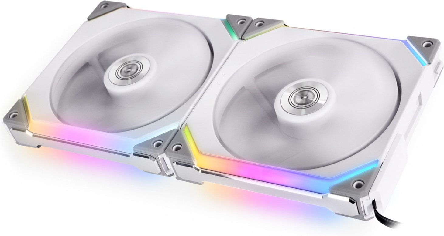 SL140 2er Pack Lüfter weiß